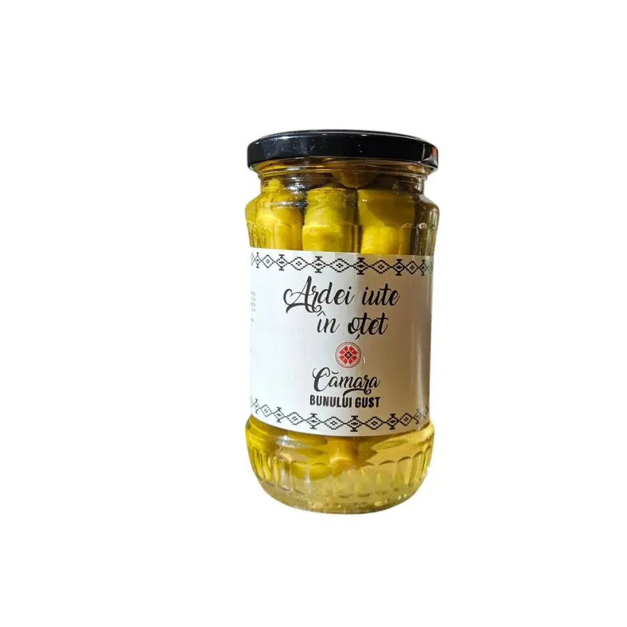 Ardei iute în oțet - Cămara bunului gust,340g Bacania ROD