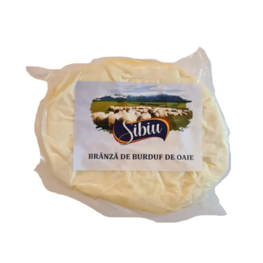 Brânză de burduf din lapte de oaie de Sibiu, aprox. 550g Bacania ROD