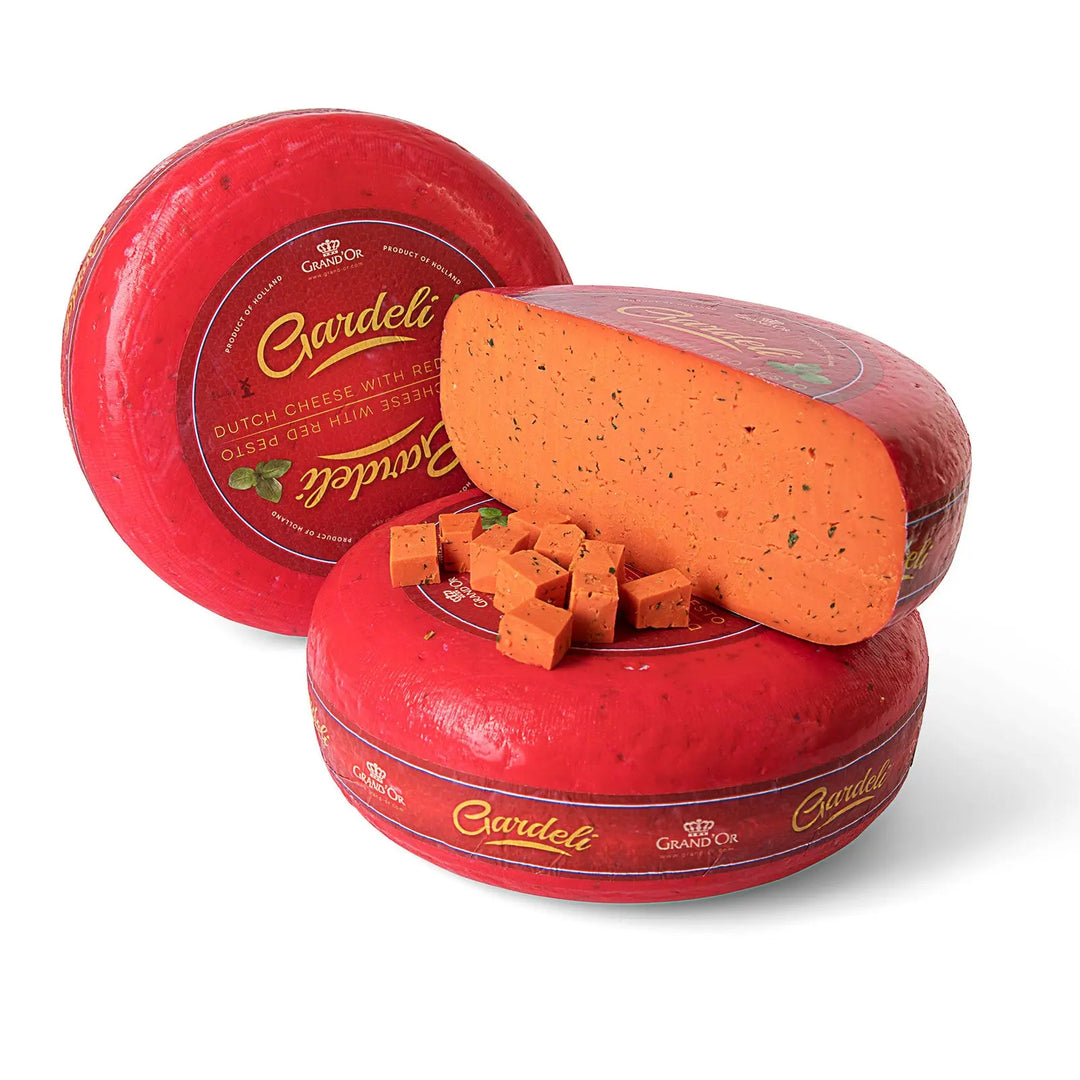 Cașcaval Gouda cu pesto roșu, 350g - Bacania ROD