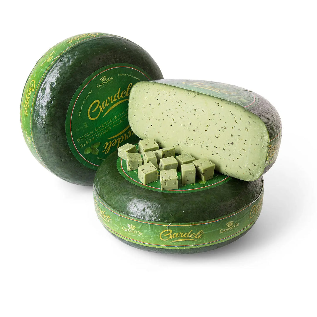 Cascaval Gouda cu pesto verde, 350g - Bacania ROD