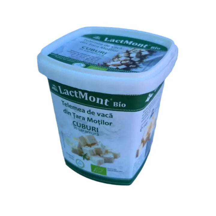 Cubuleţe Telemea vacă din Ţara Moţilor în saramură,180g-LACTMONT Bacania ROD