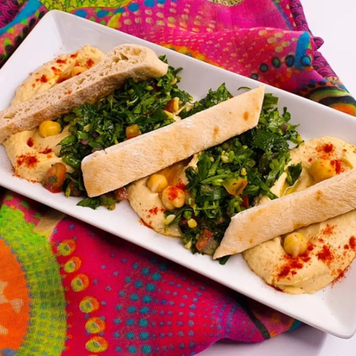 Duo humus și tabouleh, aprox. 410g- -2CHEFS Bacania ROD