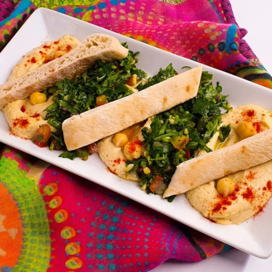 Duo humus și tabouleh, aprox. 410g- -2CHEFS Bacania ROD