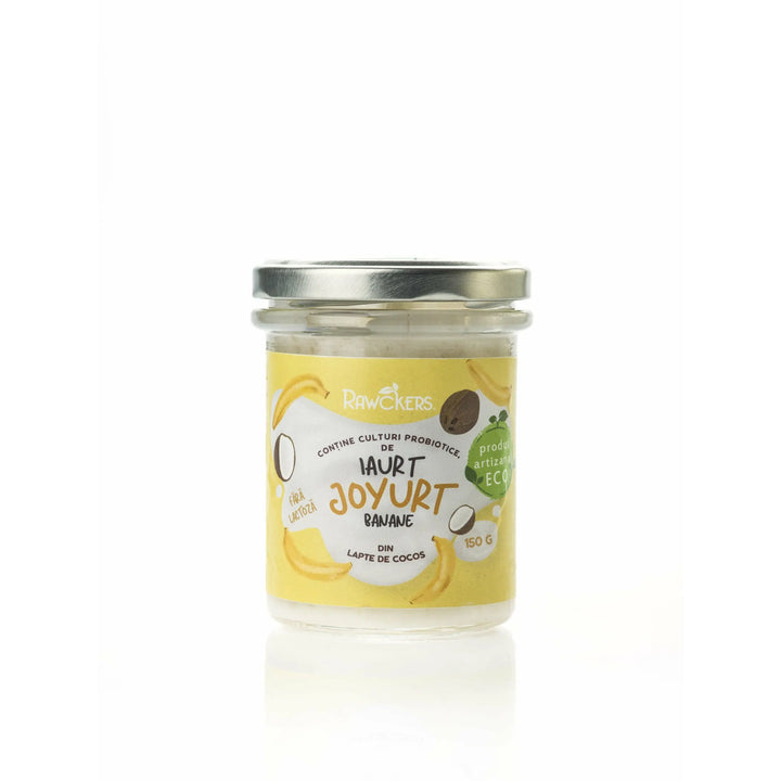 Iaurt vegan din lapte de cocos cu banane, 150g - Bacania ROD