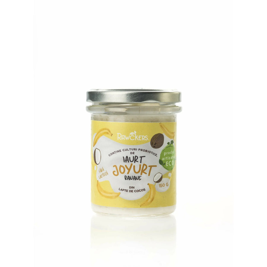 Iaurt vegan din lapte de cocos cu banane, 150g - Bacania ROD