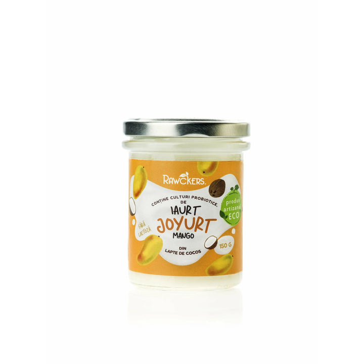 Iaurt vegan din lapte de cocos cu mango, 150g - Bacania ROD