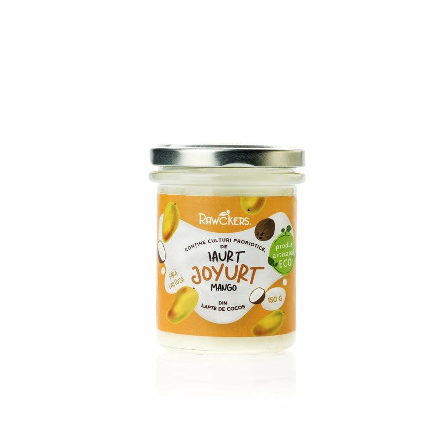 Iaurt vegan din lapte de cocos cu mango, 150g - Bacania ROD
