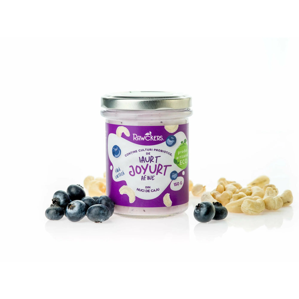 Iaurt vegan din nuci caju cu afine, 150g Bacania Rod