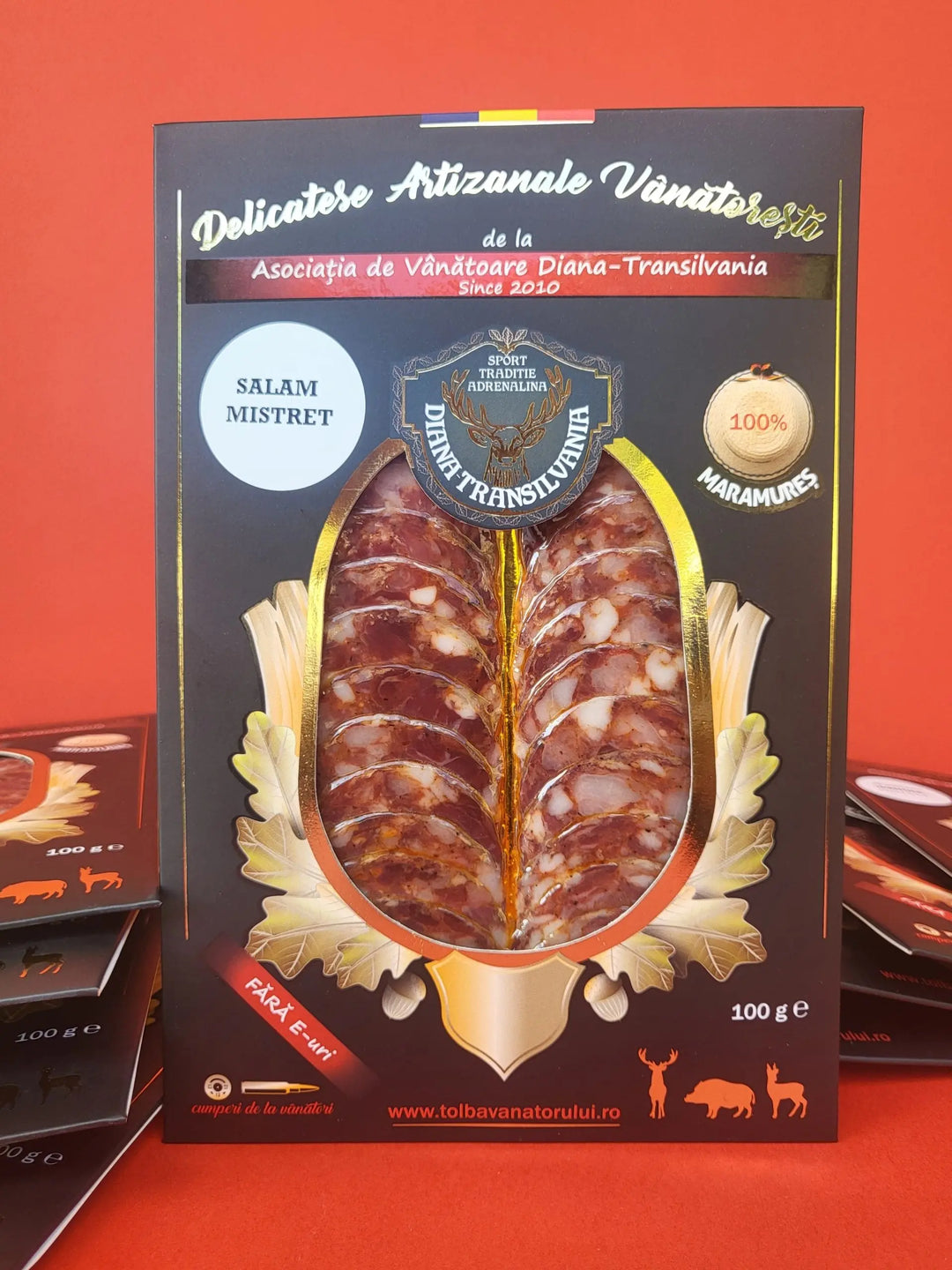 Salam mistret feliat, 100g -Tolba Vanatorului Bacania Rod
