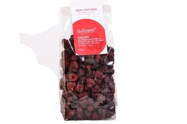 Zmeură infuzată în suc de mere - fără zahăr - 200g Bacania Rod