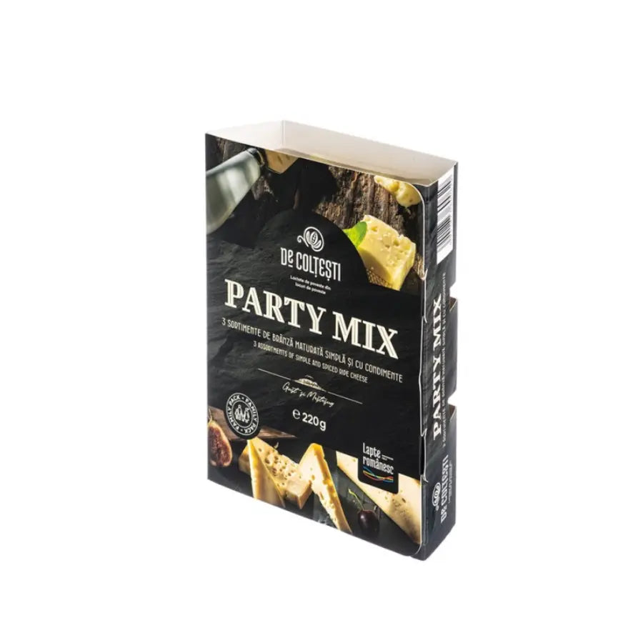 Brânză maturată Cuburi Party Mix,220g - de Colţeşti Bacania ROD