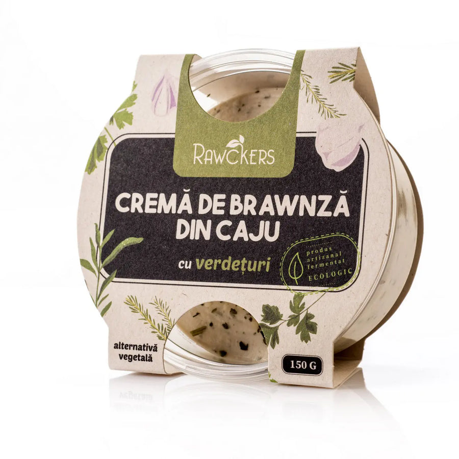 Cremă de brânză vegană cu verdețuri, 150g - Bacania ROD