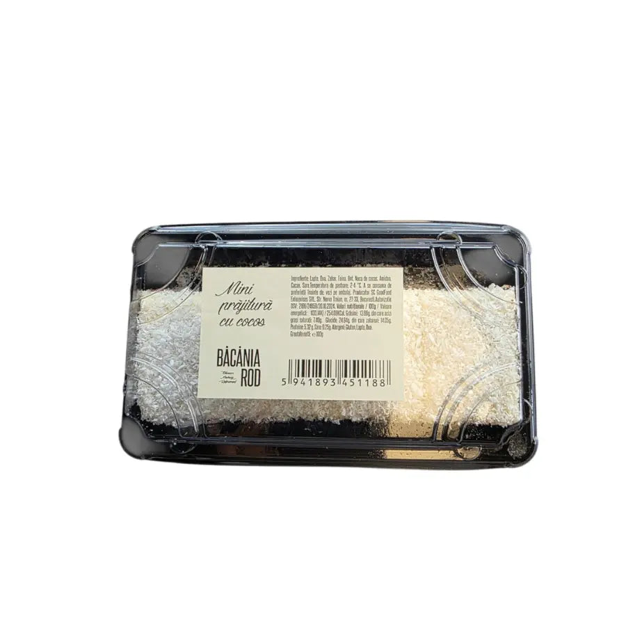 Mini prajitura cu cocos, apox.100g Bacania ROD