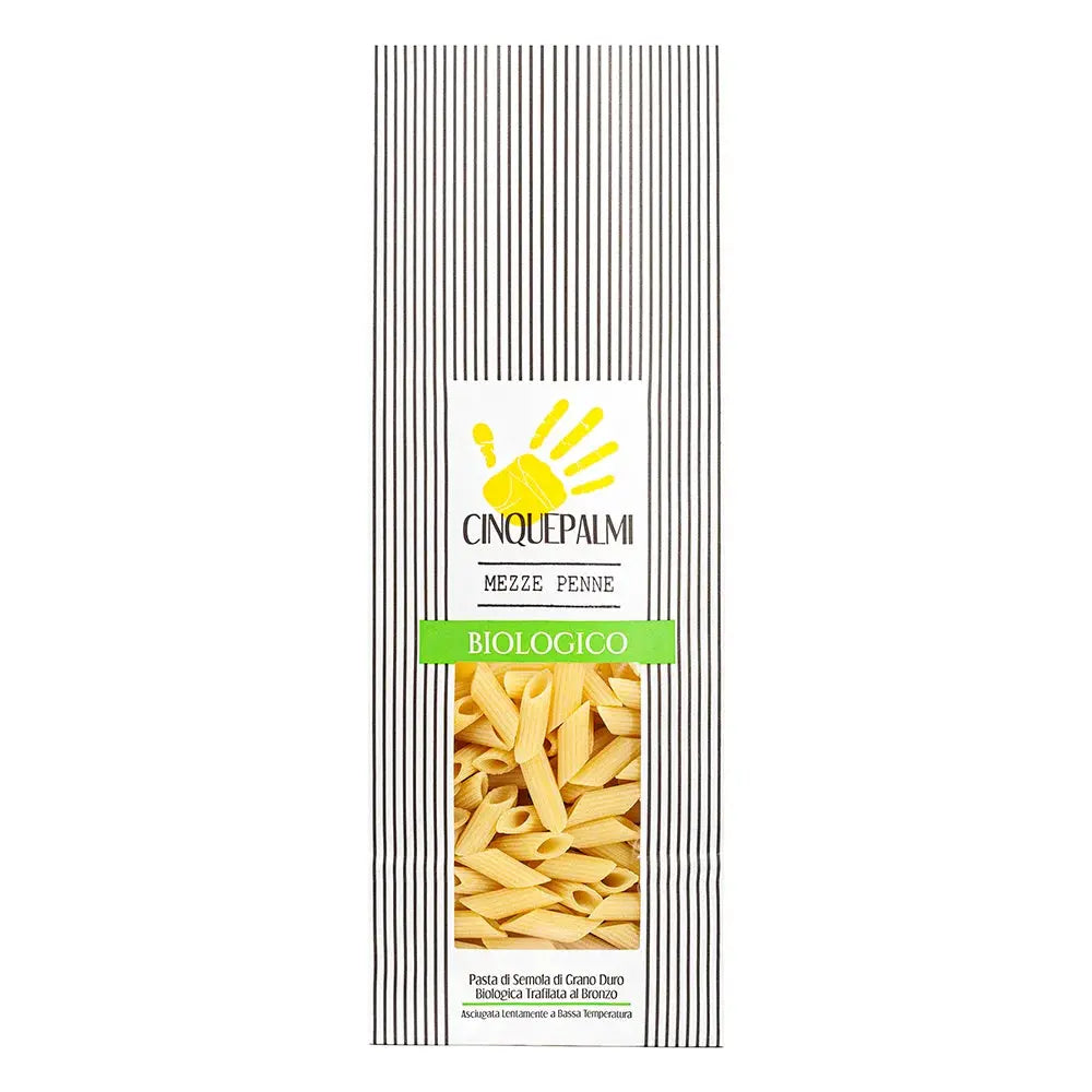 Paste artizanale Mezze Penne,500g-CINQUEPALMI Bacania ROD