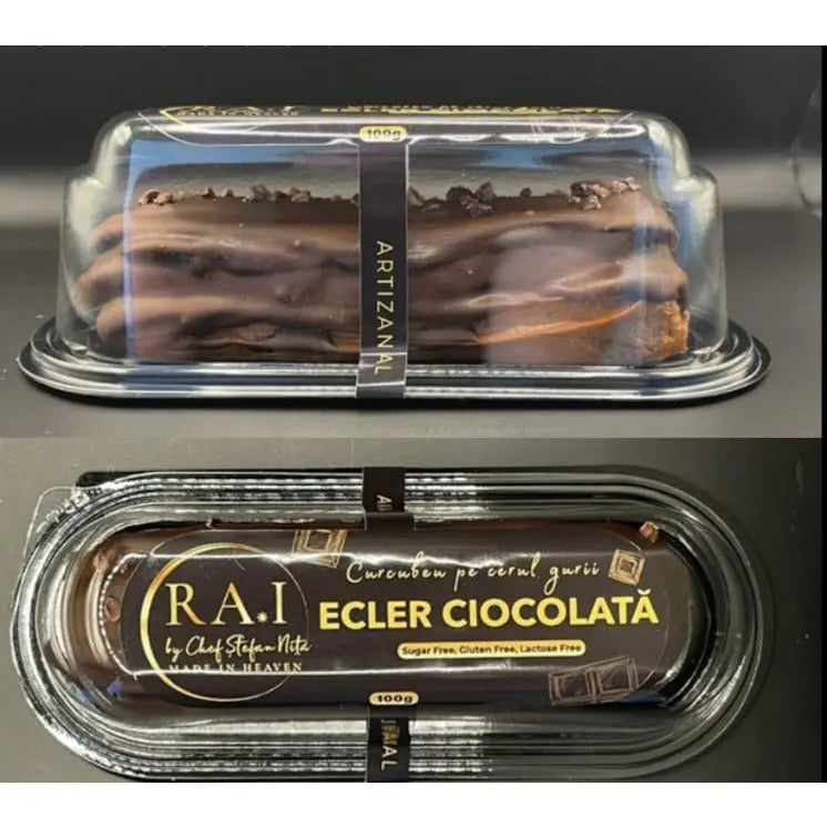 RA.I - Ecler cu ciocolata fara zhar&gluten, 1buc Bacania Rod