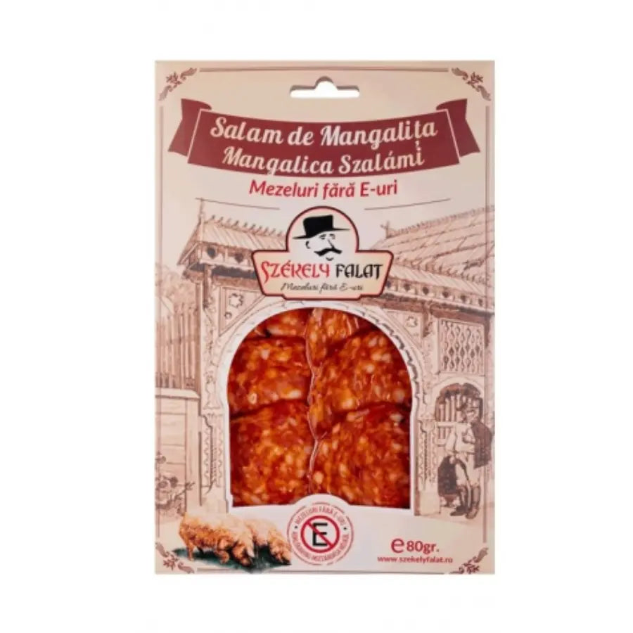 Salam mangaliță feliat, 80g - Szekely Bacania ROD