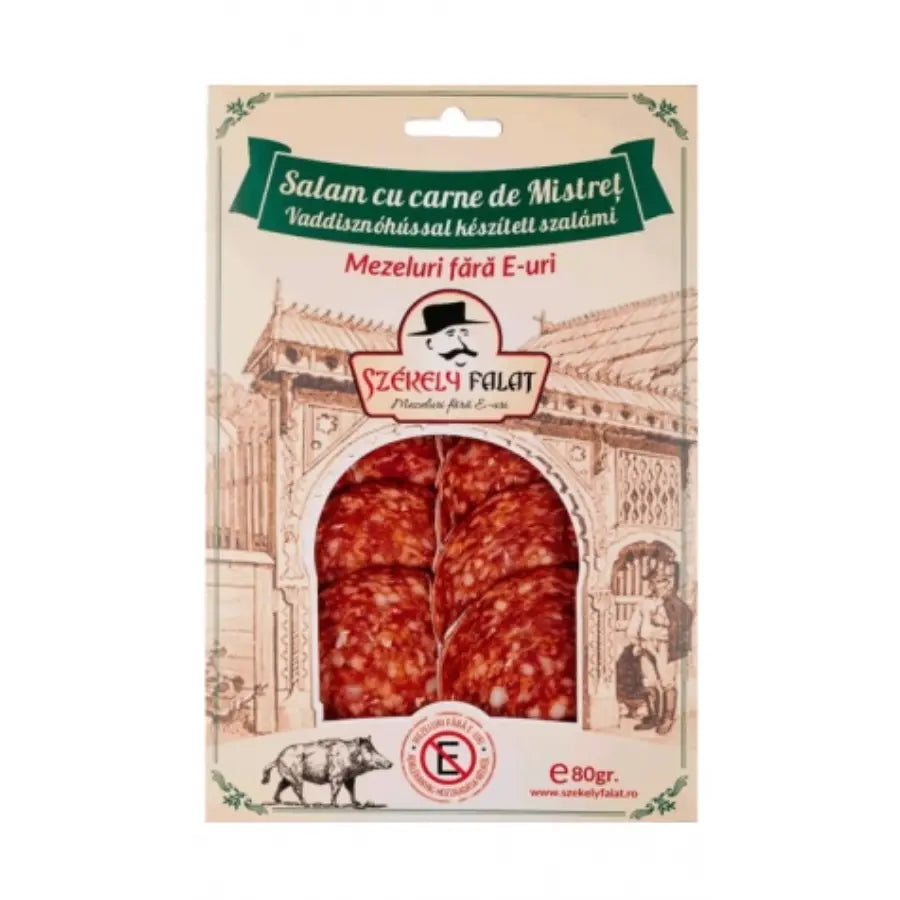 Salam mistreț feliat, 80g-Szekely Bacania ROD